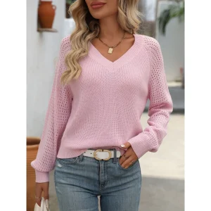 Maelynn | Pull Décontracté Pour Femme | Confortable Col V