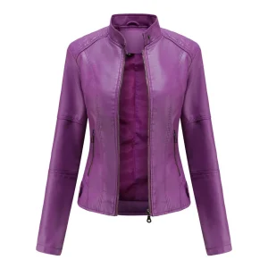 Véra-Lou | Femme Veste | Coupe Structurée et Col Mao