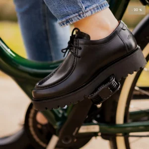 Derbies Plateau Cuir Lisse S5010 - Noir