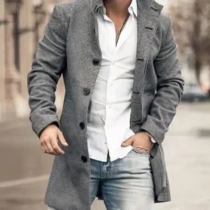 Faly - Trench Élégant Pour Hommes