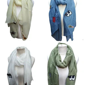 Foulard châle Ecusson brodé thermocollant(x12)
