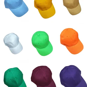 Casquette couleur unie mélanger (x24)