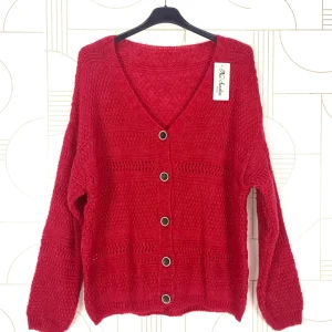 Gilet côtelé boutons (x8)