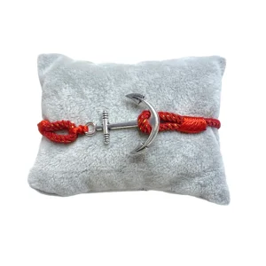 Bracelet ancre fil rouge (x6)