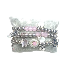 Bracelet fantaisie triple tour #2028-32