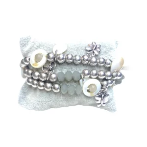Bracelet fantaisie triple tour #2028-33