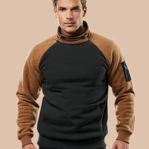 Veste polaire marron homme