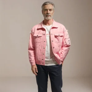 Veste en Jean Rock Homme