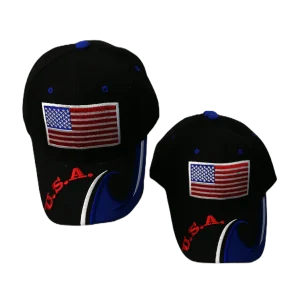 Casquettes drapeau Etats-unis  (x6)