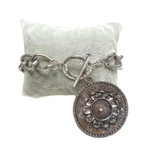 Bracelet chaîne fleur #CZAC04