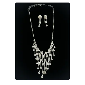 MARIAGE - Parure Cassandre (Collier + Boucles d'oreilles)