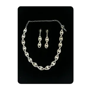 MARIAGE - Parure Salomé (Collier + Boucles d'oreilles)