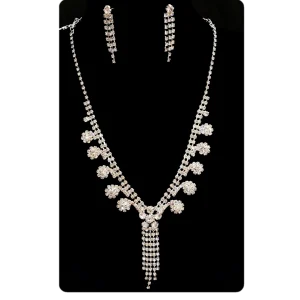 MARIAGE - Parure Ella (Collier + Boucles d'oreilles)