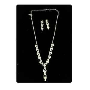 MARIAGE - Parure Judith (Collier + Boucles d'oreilles)