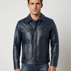 LuxuryLeather - Veste en cuir homme