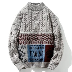 Pull Polaire Homme Vintage