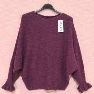 Pull Chauve-Souris à Manches Froncées (x8)