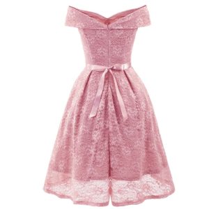 Robe Vintage Élégante Rose