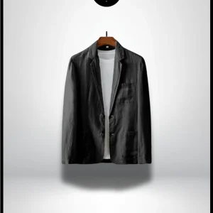 Veste de Costume en Lin Homme