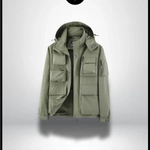 Veste de Travail Kaki Homme