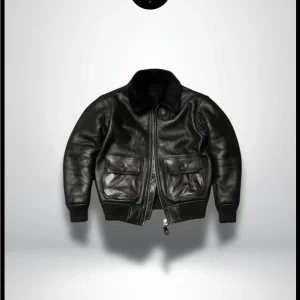 Veste en Cuir Moumoute Homme