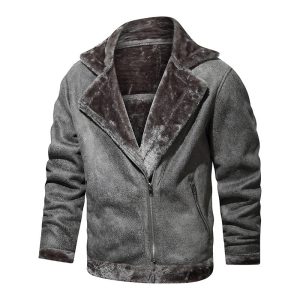 Veste En Jean Vintage Col Fourrure