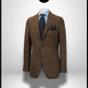 Veste en Laine Marron Homme
