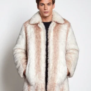 Veste Fausse Fourrure Rose
