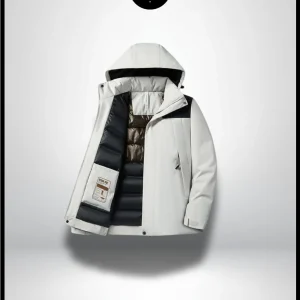 Veste Hiver Blanche Homme