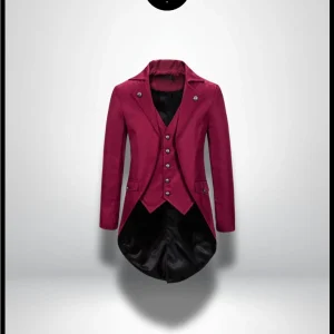 Veste Queue de Pie Rouge Homme