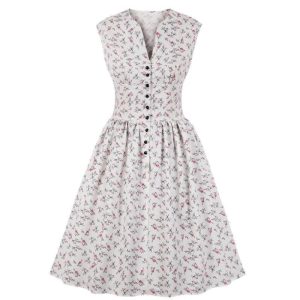 Vintage Robe Outfi Blanc